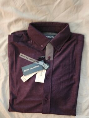 Report Collection Men's Long-Sleeve Button-Down Shirt NWT
